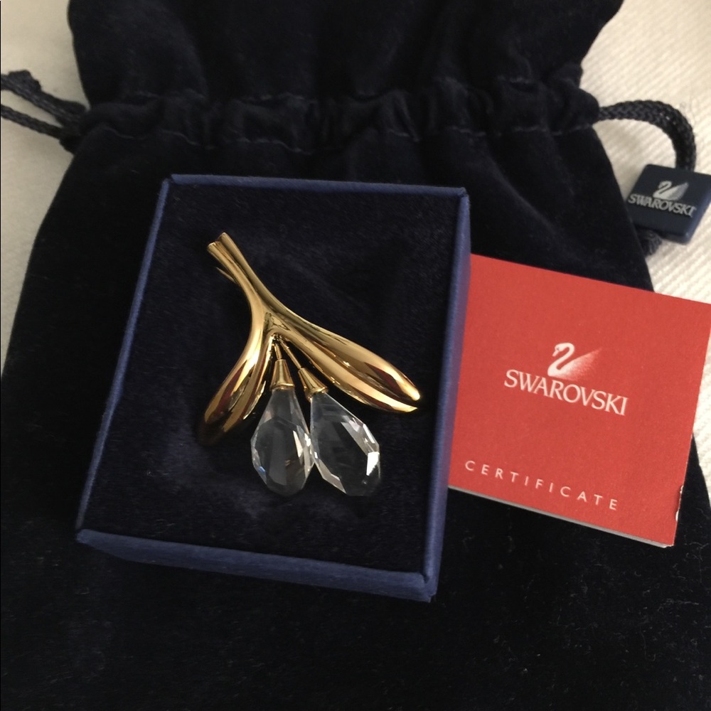 Swarovski Tulips Brooch